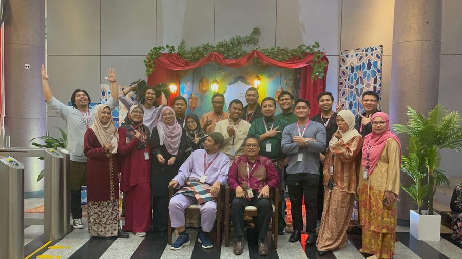 Hari Raya celebration group photo